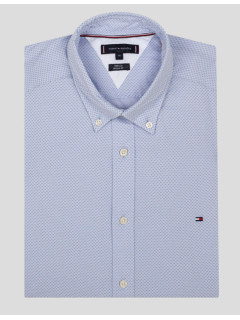 Chemise Mini Motifs Tommy Hilfiger Grande Taille bleu ciel homme grande taille - Capelstore