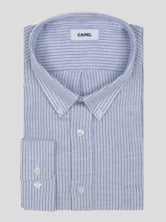 Chemise Rayee Ralph Capel Grande Taille bleu homme grande taille - Capelstore