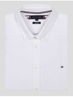 Chemise Popeline Blanche Tommy Hilfiger Grande Taille blanc homme grande taille - Capelstore