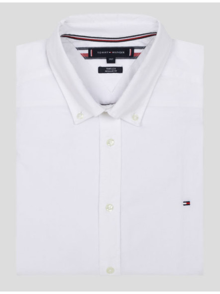 Chemise Popeline Blanche Tommy Hilfiger Grande Taille