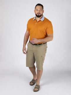 Bermuda Cargo Matt Beige Capel Grande Taille  homme grande taille - Capelstore