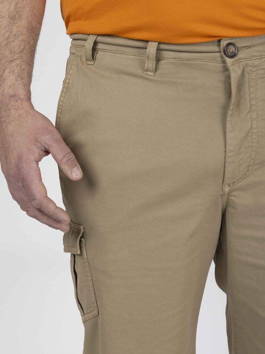 Bermuda Cargo Matt Beige Capel Grande Taille homme grande taille - Capelstore