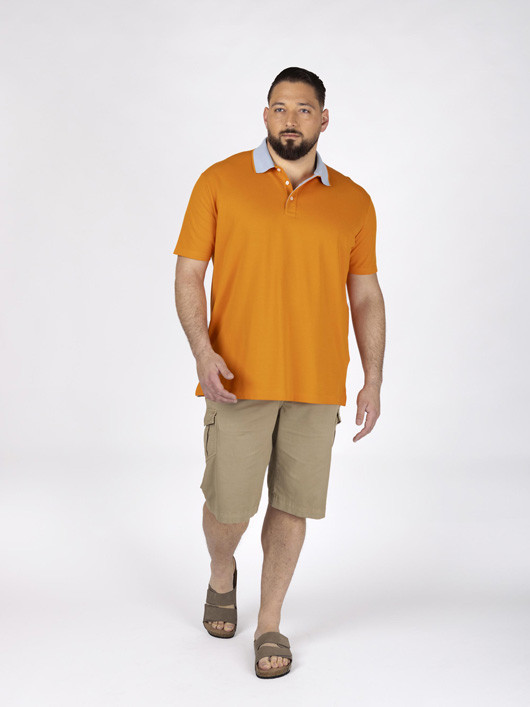 Polo Avec Contraste Au Col Paul & Shark Grande Taille cannelle homme grande taille - Capelstore