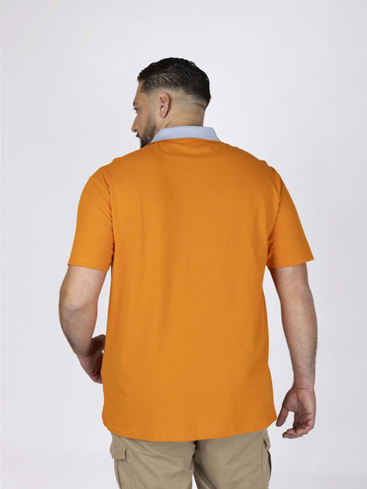 Polo Avec Contraste Au Col Paul & Shark Grande Taille cannelle homme grande taille - Capelstore