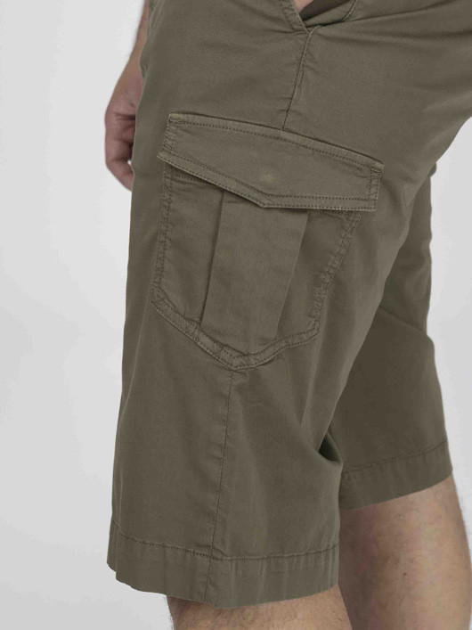 Bermuda Cargo Kaki Matt Capel Grande Taille kaki homme grande taille - Capelstore