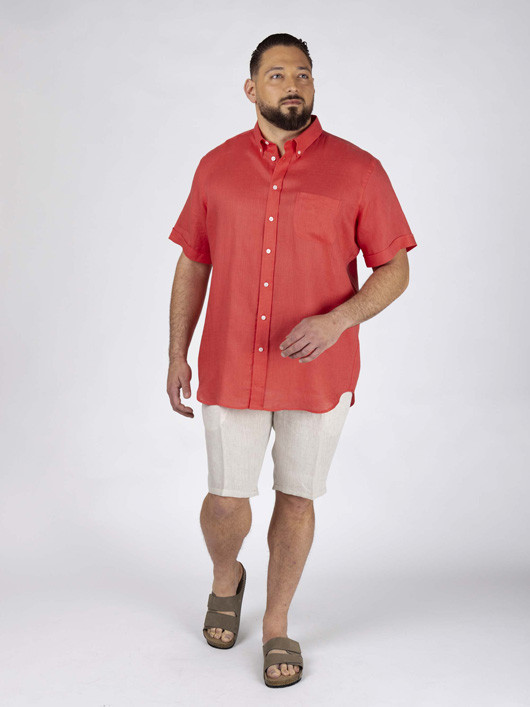 Chemisette Zack Lin Corail Capel Grande Taille homme grande taille - Capelstore