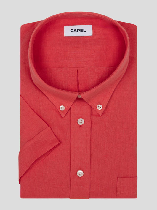 Chemisette Zack Lin Corail Capel Grande Taille homme grande taille - Capelstore