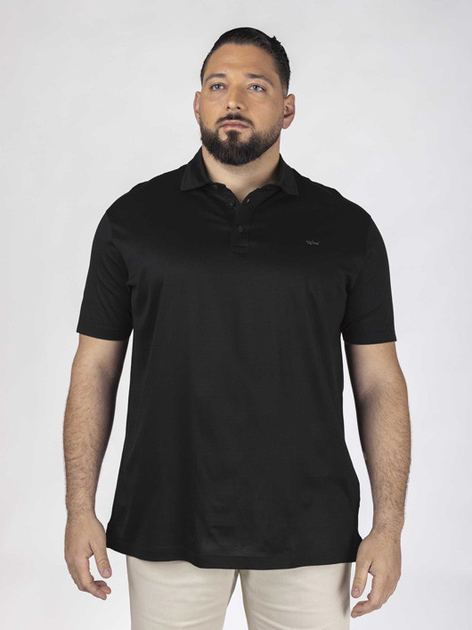 Polo MercerisÃ© Paul & Shark Grande Taille noir homme grande taille - Capelstore