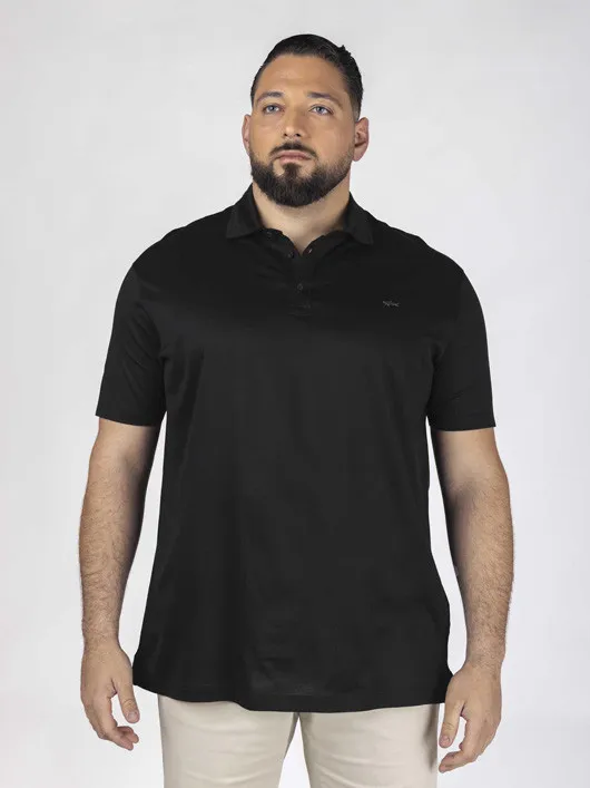 Polo MercerisÃ© Paul & Shark Grande Taille noir homme grande taille - Capelstore
