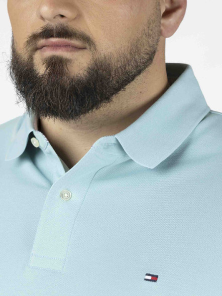 Polo Bleu Aqua Tommy Hilfiger Grande Taille