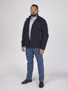Blouson Col Montant Tommy Hilfiger Grande Taille marine homme grande taille - Capelstore