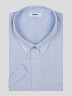 Chemisette Zack/leo Lin Ciel Capel Grande Taille bleu ciel homme grande taille - Capelstore