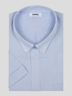 Chemisette Zack/leo Lin Ciel Capel Grande Taille bleu ciel homme grande taille - Capelstore