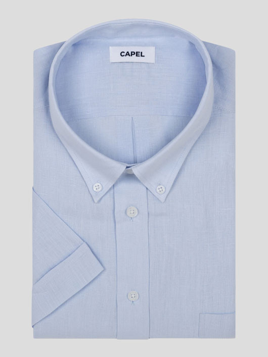 Chemisette Zack/leo Lin Ciel Capel Grande Taille bleu ciel homme grande taille - Capelstore