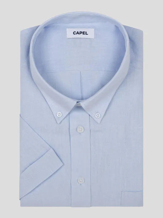 Chemisette Zack/leo Lin Ciel Capel Grande Taille bleu ciel homme grande taille - Capelstore