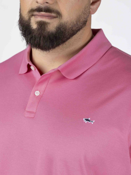 Polo Piqué Rose Paul & Shark Grande Taille