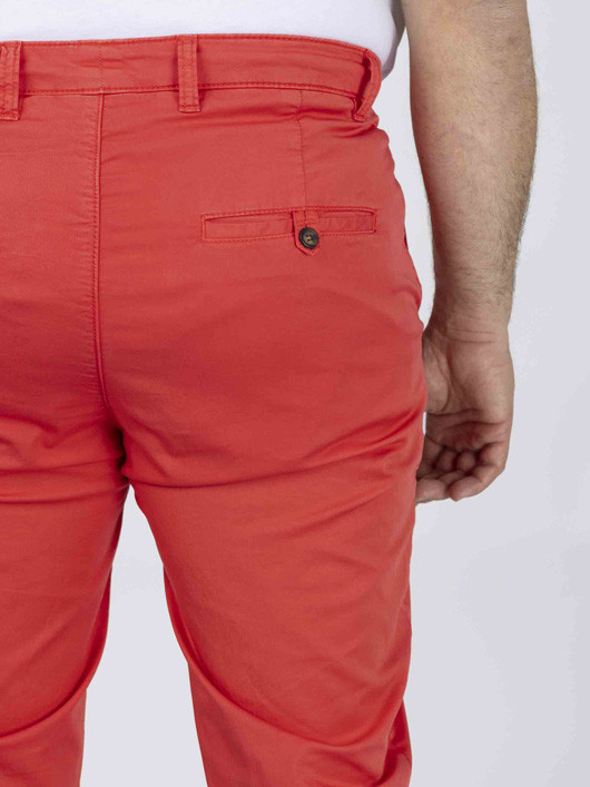 Chino Matt Rouge Corail Capel Grande Taille corail homme grande taille - Capelstore
