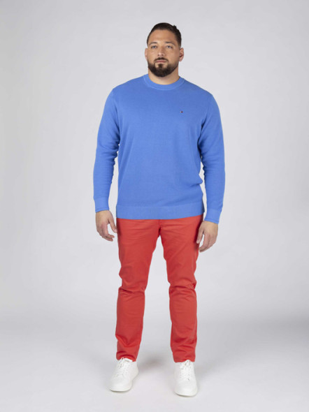 Chino Matt Rouge Corail Capel Grande Taille