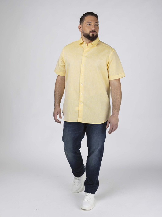 Chemisette Gatsby/leo Jaune Capel Grande Taille jaune homme grande taille - Capelstore