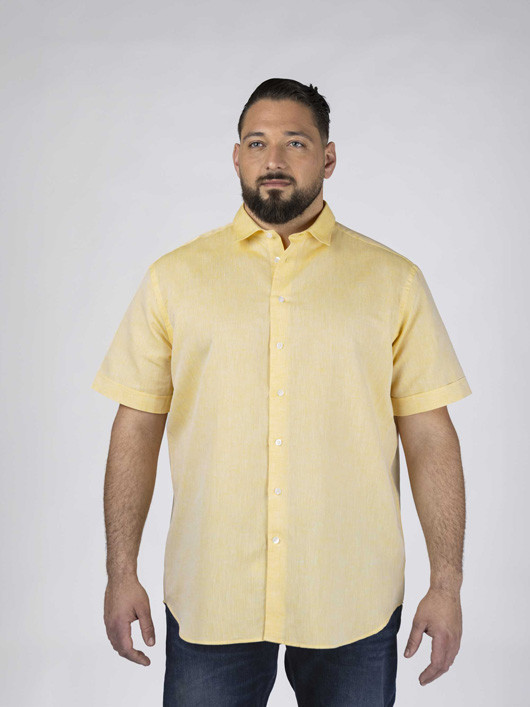Chemisette Gatsby/leo Jaune Capel Grande Taille jaune homme grande taille - Capelstore