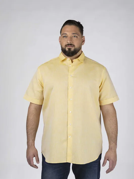 Chemisette Gatsby/leo Jaune Capel Grande Taille jaune homme grande taille - Capelstore