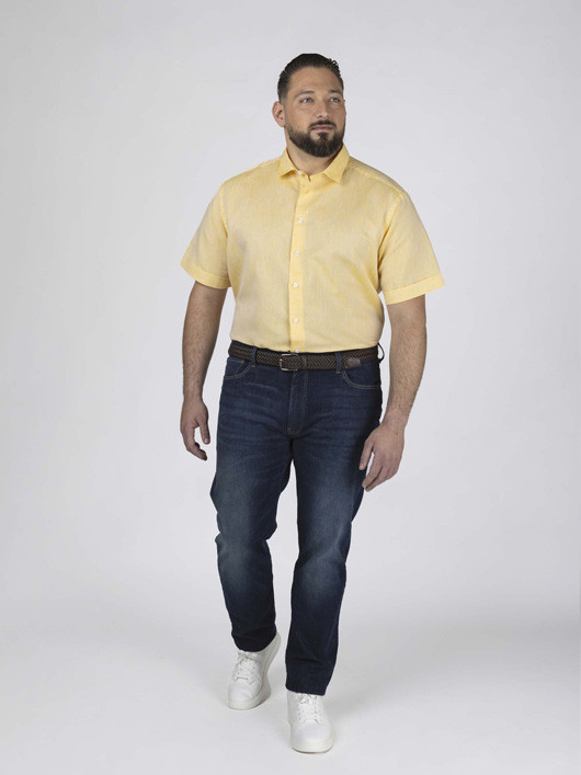 Chemisette Gatsby/leo Jaune Capel Grande Taille jaune homme grande taille - Capelstore
