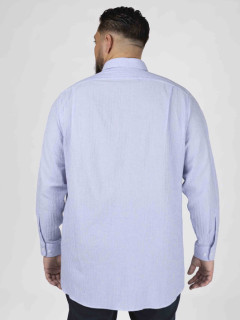 Chemise Ralph Seersucker Capel Grande Taille bleu homme grande taille - Capelstore