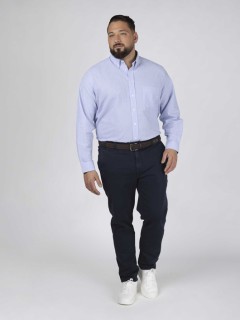 Pantalon coton chino marine homme grande taille | Capel