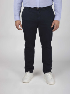 Pantalon coton chino marine homme grande taille | Capel
