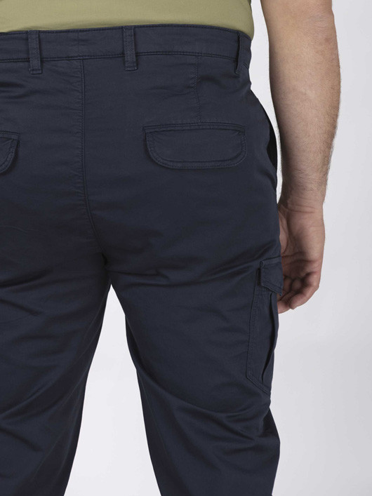 Chino Cargo Matt Marine Capel Grande Taille marine homme grande taille - Capelstore