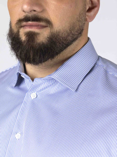 Chemise Max Rayures Capel Grande Taille bleu homme grande taille - Capelstore