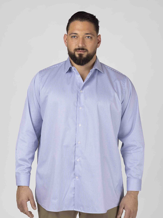 Chemise Max Rayures Capel Grande Taille bleu homme grande taille - Capelstore