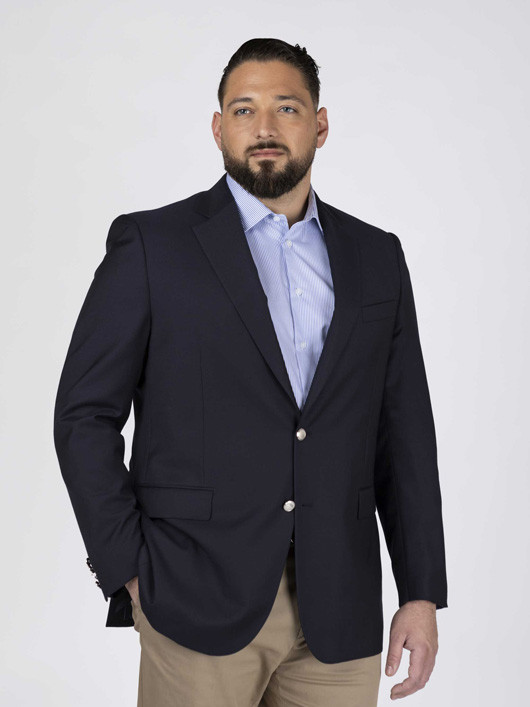 Blazer Uni Serge Pal Zileri Grande Taille homme grande taille