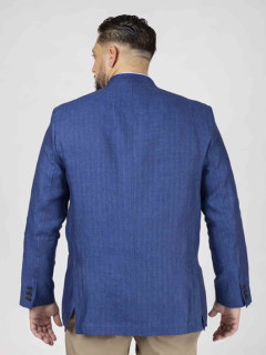 Veste Autrichienne Lin Capel Grande Taille bleu outremer homme grande taille - Capelstore