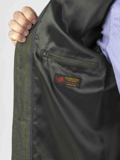 Veste Worker Lin Vert Capel Grande Taille vert homme grande taille - Capelstore