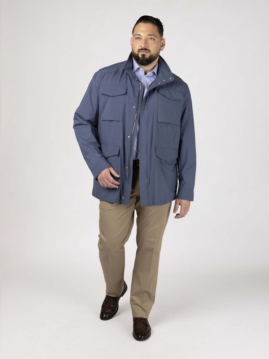 Field Jacket Bleue Paul &shark Grande Taille bleu homme grande taille - Capelstore