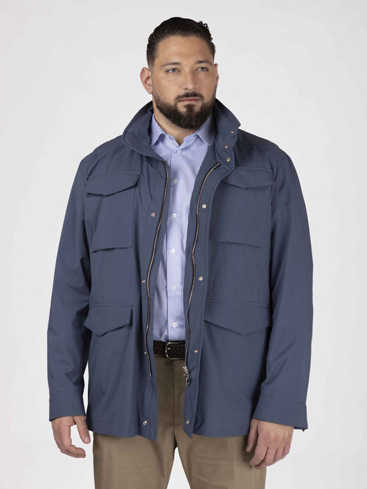 Field Jacket Bleue Paul &shark Grande Taille bleu homme grande taille - Capelstore