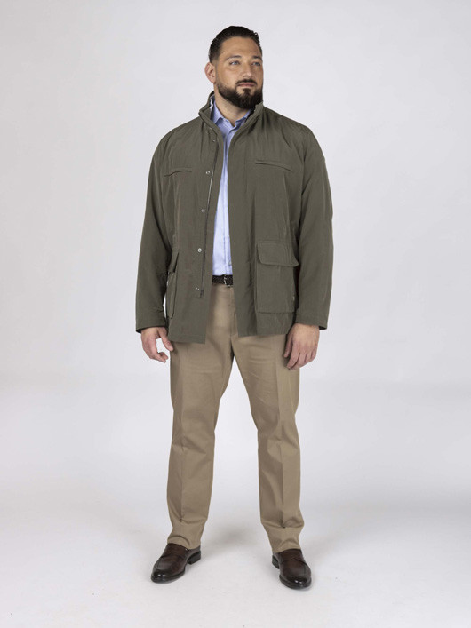 Field Jacket Kaki Paul &shark Grande Taille kaki homme grande taille - Capelstore