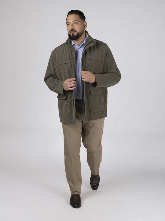 Field Jacket Kaki Paul &shark Grande Taille kaki homme grande taille - Capelstore