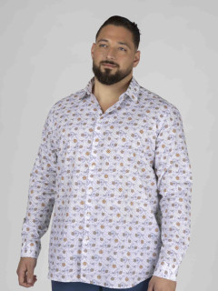 Chemise Gianni Boussoles Capel Grande Taille blanc homme grande taille - Capelstore