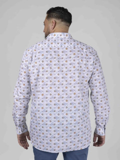 Chemise Gianni Boussoles Capel Grande Taille blanc homme grande taille - Capelstore