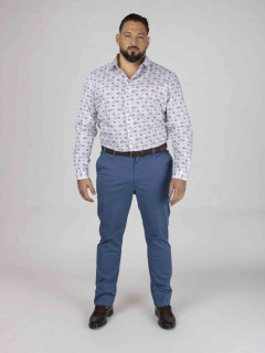 Chemise Gianni Boussoles Capel Grande Taille blanc homme grande taille - Capelstore