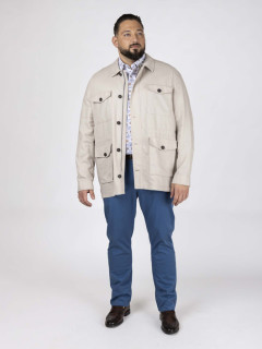 Saharienne En Lin Beige Capel Grande Taille  homme grande taille - Capelstore
