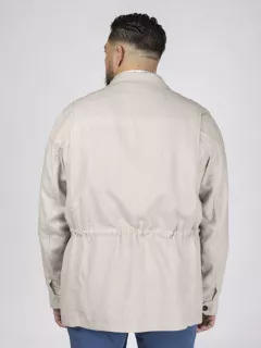 Saharienne En Lin Beige Capel Grande Taille  homme grande taille - Capelstore