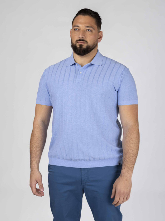 Polo Bleu Fresco Paul & Shark Grande Taille  homme grande taille - Capelstore