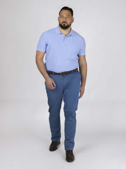 Chino Matt Bleu Capel Grande Taille