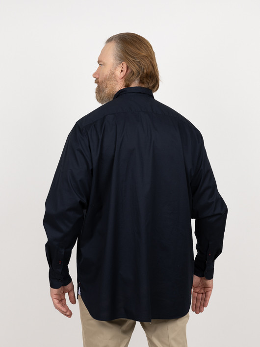 Chemise Popeline Marine Tommy Hilfiger Grande Taille marine homme grande taille - Capelstore