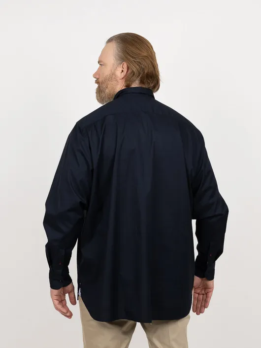 Chemise Popeline Marine Tommy Hilfiger Grande Taille marine homme grande taille - Capelstore