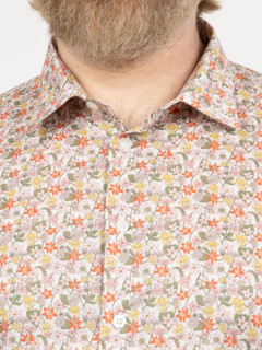 Chemise Tissu Liberty Fleurs Gianni Capel Grande Taille  homme grande taille - Capelstore