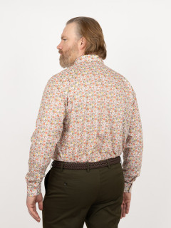 Chemise Tissu Liberty Fleurs Gianni Capel Grande Taille  homme grande taille - Capelstore